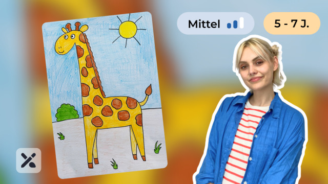 Wir malen eine Giraffe