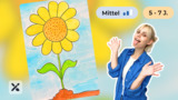 Wir malen eine Sonnenblume