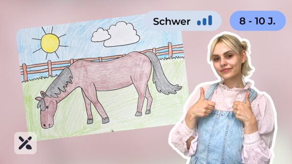 Wir malen ein Pferd