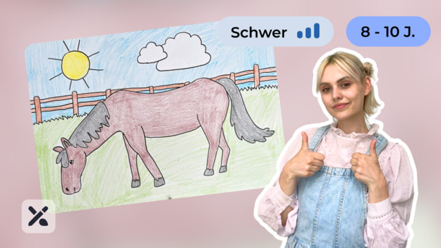 Wir malen ein Pferd