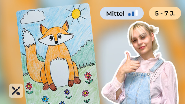 Wir malen einen Fuchs