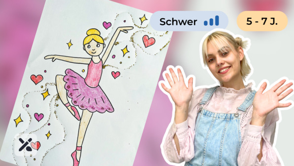 Wir malen eine Ballerina