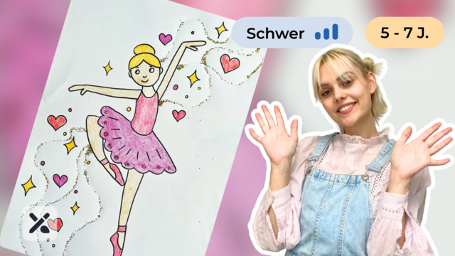 Wir malen eine Ballerina