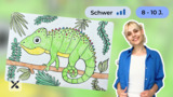 Wir malen ein Chamäleon (Teil 2)