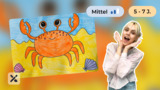 Wir malen eine Krabbe (Teil 1)