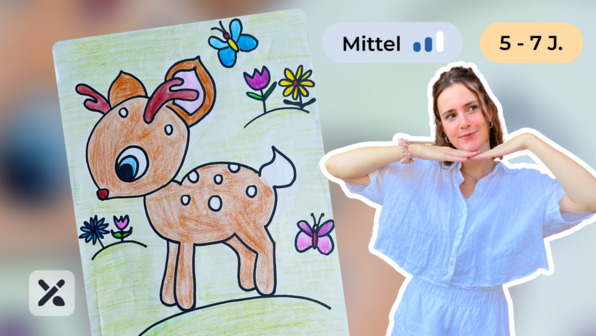 Wir malen ein Rehkitz (Teil 2)