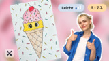 Wir malen ein lustiges Eis