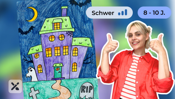 Wir malen ein Spukhaus (Teil 1)