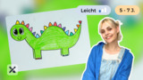 Wir malen einen süßen Dino