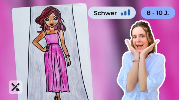 Wir malen ein Fashion Girl