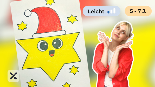 Wir malen einen Weihnachtsstern