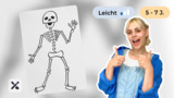 Wir malen ein lustiges Skelett