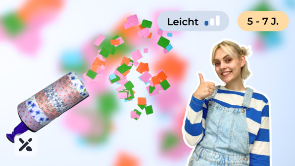 Wir basteln eine Konfettikanone