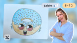 Wir malen einen frechen Donut