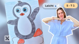 Wir malen einen lustigen Babypinguin