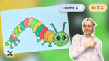 Wir malen eine süße Raupe