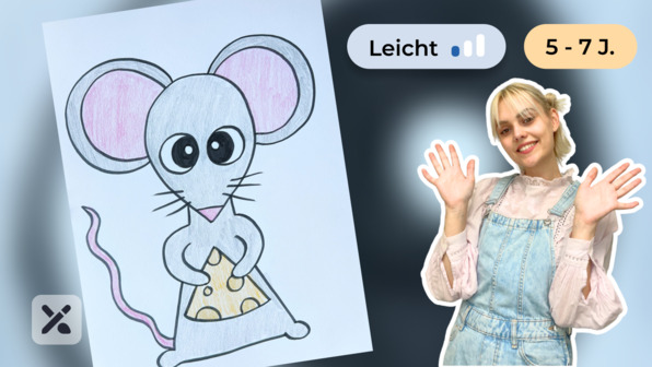 Wir malen eine Süße Maus