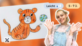 Wir malen ein Tigerbaby