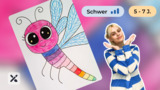 Wir malen eine süße Libelle